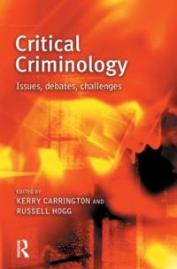 Kirjan kansi "Critical Criminology"