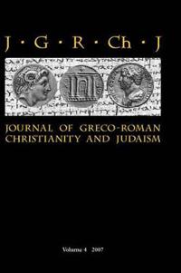 Bokomslag för "Journal of Greco-Roman Christianity and Judaism"