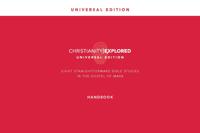 Christianity Explored Universal Handbook