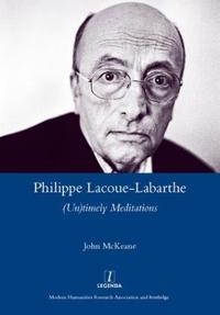 Bokomslag för "Philippe Lacoue-Labarthe"