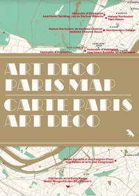 Art Deco Paris Map / Carte Paris Art Déco