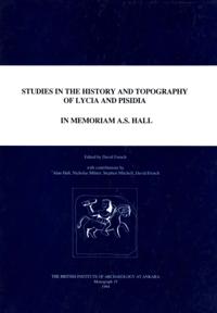 Studies in the History and Topography of Lycia and Pisidia