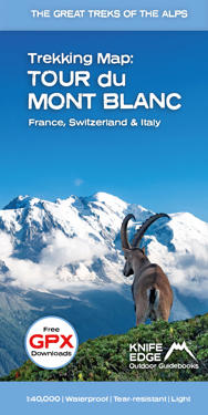 Tour du Mont Blanc Trekking Map