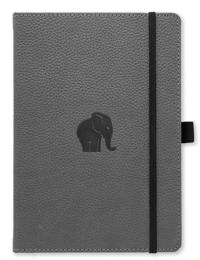 Dingbats* Wildlife A5+ Plain - Grey Elephant Notebook