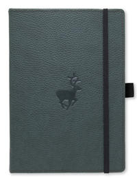 Dingbats* Wildlife A5+ Plain - Green Deer Notebook