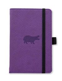 Dingbats* Wildlife A6 Pocket Lined - Purple Hippo Notebook