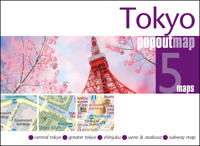 PopOut Map Tokyo – Pocket-Sized Pop-Up Street Map Shinjuku | Ueno | Asakusa | Tokyo Metro Map | Compact Travel Map