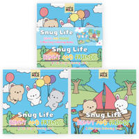 2 Pack Mini Colouring Book   Snug Life Cosy Colouring Bunny and Friends