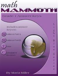 Bokomslag for "Math Mammoth Grade 1 Answer Keys"