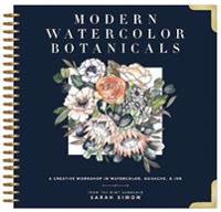 Kirjan kansi "Modern Watercolor Botanicals"