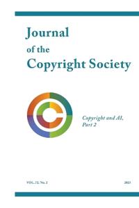 Journal of the Copyright Society Volume 72(2)