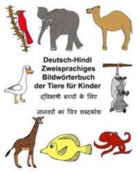 Deutsch-Hindi Zweisprachiges Bildwörterbuch der Tiere für Kinder