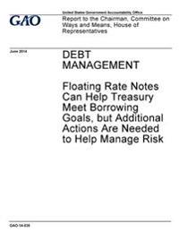 Debt management - floating rate notes can help Treasury meet borrowing goals, but additional actions are needed to help manage risk: report to the Cha