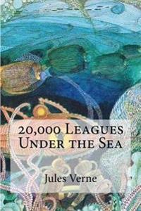 Kirjan kansi "20,000 Leagues Under the Sea"