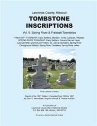 Lawrence County Missouri Tombstones Vol. 6