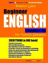 Preston Lee's Beginner English Lesson 21 - 40 For Turkish Speakers