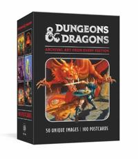 Dungeons & Dragons 100 Postcards: Archival Art from Every Edition, Dragons, Official Dungeons &