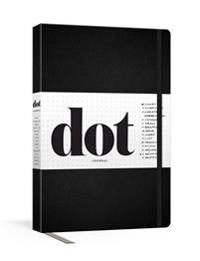 Dot Journal (Black): A dotted, blank journal for list-making, journaling, goal-setting: 256 pages with elastic closure and ribbon marker