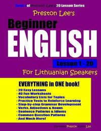 Preston Lee's Beginner English Lesson 1 - 20 For Lithuanian Speakers