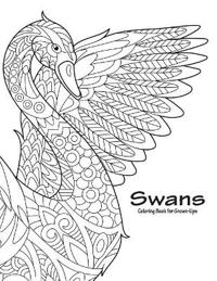 Swans Coloring Book for Grown-Ups 1