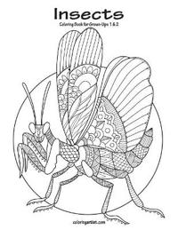 Insects Coloring Book for Grown-Ups 1 & 2