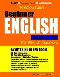 Preston Lee's Beginner English Lesson 21 - 40 For Finnish Speakers