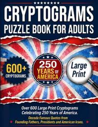 Cryptograms Puzzle Book For Adults