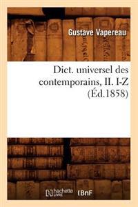 Dict. Universel Des Contemporains, II. I-Z (Éd.1858)