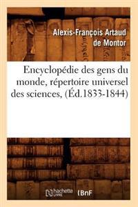 Bokomslag för "Encyclopédie Des Gens Du Monde, Répertoire Universel Des Sciences, (Éd.1833-1844)"