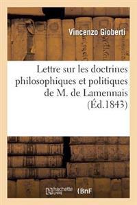 Lettre sur les doctrines philosophiques et politiques de M. de Lamennais