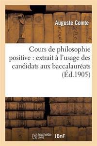 Cours de philosophie positive