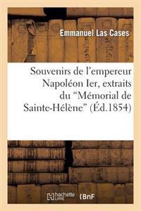 Bokomslag för "Souvenirs de l'Empereur Napoléon Ier, Extraits Du Mémorial de Sainte-Hélène"