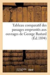 Tableau Comparatif Des Passages Empruntés Aux Ouvrages de George Bastard (Éd.1894)