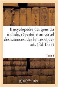 Encyclopédie Des Gens Du Monde T. 7.1