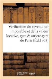 Vérification Du Revenu Net Imposable Et de la Valeur Locative Pour Lesquels La Gare Et