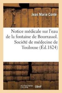 Notice Médicale Sur l'Eau de la Fontaine de Bourrassol