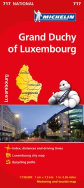 Grand Duchy of Luxembourg - Michelin National Map 717