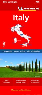 Italy, Michelin 735 / Italia, Michelin tiekartta