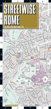 Streetwise Rome Map - Laminated City Center Street Map of Rome, Italy