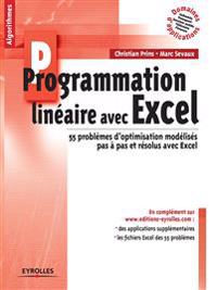 Programmation linéaire avec Excel