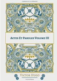 Actes Et Paroles