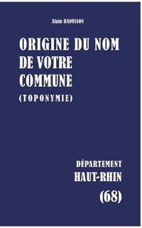Origine du nom de votre commune