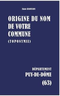 Origine du nom de votre commune
