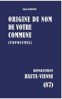 Origine du nom de votre commune