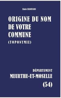 Origine du nom de votre commune