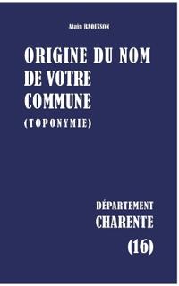 Origine du nom de votre commune