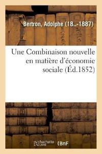 Une Combinaison nouvelle en matière d'économie sociale ou Diminution des impôts