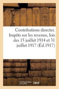 Nouvelles Contributions Directes. Impôts Sur Les Revenus, Textes Complets Et MIS À Jour