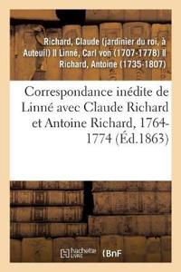 Bokomslag för "Correspondance Inédite de Linné Avec Claude Richard Et Antoine Richard, 1764-1774"