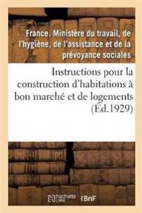 Règles Et Instructions Pour La Construction Des Habitations À Bon Marché Et Des Logements